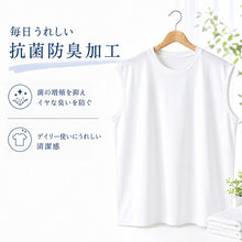画像をギャラリービューアに読み込む, ノースリーブ メンズ インナー tシャツ 綿 スリーブレス クルーネック サーフシャツ S~LL インナーシャツ トップス 肌着 下着 男性 紳士 S M L LL 無地 シンプル コットン ストレッチ