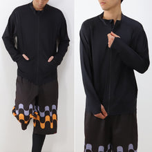 画像をギャラリービューアに読み込む, ラッシュガード 長袖 メンズ フードなし ジップ S~4L 大きいサイズ 3l 4l 男子 水着 黒 スイムウェア スポーツウェア スポーツ UVカット