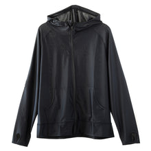 画像をギャラリービューアに読み込む, ラッシュガード メンズ 長袖 ジップ パーカー スポーツ UVカット S~4L 大きいサイズ 男子 黒 水着 紫外線対策 スイムウェア スポーツウェア