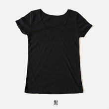 画像をギャラリービューアに読み込む, 綿100% インナー レディース 半袖 2分袖 tシャツ 大きいサイズ 3L・4L 肌着 綿 シャツ 下着 女性 婦人 コットン 無地 白 グレー 黒 ベージュ シンプル