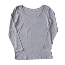 画像をギャラリービューアに読み込む, 綿100% 長袖 インナー レディース 8分袖 シャツ S~LL 肌着 下着 綿 コットン tシャツ トップス 薄手 無地 シンプル 白 グレー 黒 ベージュ 女性 婦人 防臭 S M L LL