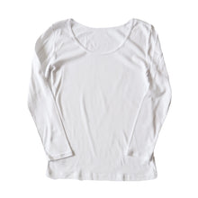 画像をギャラリービューアに読み込む, 綿100% 長袖 インナー レディース 8分袖 シャツ S~LL 肌着 下着 綿 コットン tシャツ トップス 薄手 無地 シンプル 白 グレー 黒 ベージュ 女性 婦人 防臭 S M L LL