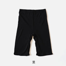 画像をギャラリービューアに読み込む, 綿100% レディース 5分丈 ボトム インナー 3L・4L (大きいサイズ ズボン下 スパッツ 下着 コットン シンプル 無地 白 黒 グレー)