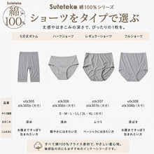 画像をギャラリービューアに読み込む, フルショーツ 綿100% レディース 3枚セット 3L 4L 深履き 大きいサイズ ハイウエスト インナー 下着 コットン シンプル 無地 黒 グレー Suteteko パンティ レディースランジェリ ベーシック シンプル 通年 綿% コットン 灰 3枚組 まとめ売り