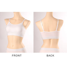 画像をギャラリービューアに読み込む, ハーフトップ カップ付き ブラジャー キャミソール型 S M L LL 3L 4L ブラ ノンワイヤー レディース 綿 コットン 大きいサイズ 女性 下着 インナー