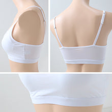 画像をギャラリービューアに読み込む, ノンワイヤーブラ ハーフトップ 綿 レディース キャミソール型 S M L LL 下着 ブラジャー ハーフトップブラ 綿混 インナー 肌着 無地 締め付けない 楽 ワイヤレス (在庫限り)