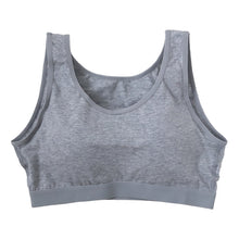 画像をギャラリービューアに読み込む, 大きいサイズ ノンワイヤーブラ 綿 カップ付き 3L・4L (ラン型 ハーフトップ ハーフブラ シンプル 無地 コットン ナイトブラ リラックス レディース インナー プラスサイズ) (在庫限り)