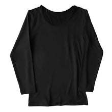 画像をギャラリービューアに読み込む, レディース インナー 長袖シャツ 3L・4L (9分袖 下着 ストレッチ 冬 女性 防寒 冷え 丸首 大きいサイズ)