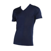 画像をギャラリービューアに読み込む, メンズ インナー 半袖シャツ vネック 接触冷感 ひんやり涼感 M~LL (紳士肌着 男 アンダーウェア 半袖V首シャツ V首) (在庫限り)