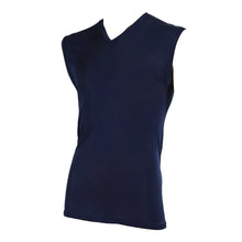 画像をギャラリービューアに読み込む, メンズ インナー サーフシャツ vネック 接触冷感 ひんやり涼感 M~LL (スリーブレス シャツ ノースリーブ 紳士肌着 男 アンダーウェア V首シャツ V首) (在庫限り)