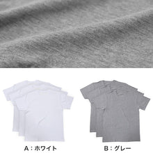 画像をギャラリービューアに読み込む, 半袖 tシャツ メンズ 半袖丸首 紳士 3枚組 LL~4L (肌着 下着 シャツ 男性 白 無地 アンダーウェア コットン LL 3L 4L 大寸 大きいサイズ) (在庫限り)