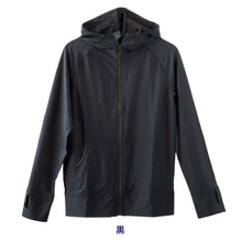 画像をギャラリービューアに読み込む, ラッシュガード 長袖 レディース パーカー フード付き 指あき uvカット 無地 黒 上着 S~4L 紫外線対策 体型カバー 水着 ママ 大きいサイズ 日焼け スポーツ 海 大人 30代 40代 50代