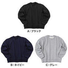 画像をギャラリービューアに読み込む, レディース スウェット トレーナー 綿100% 無地 長袖 トップス ショート丈 S~4L アウター 女性 大人 M L LL 3L 大きいサイズ シンプル パジャマ ルームウェア (在庫限り)