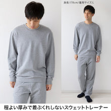 画像をギャラリービューアに読み込む, スウェット 上下 綿100% レディース メンズ 大きいサイズ トレーナー パンツ 無地 大人 S~4L 上下セット セットアップ 男女兼用 パジャマ ルームウェア コットン トップス ボトムス 長袖 M L LL 3L