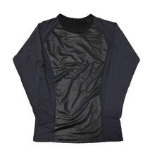 画像をギャラリービューアに読み込む, 防風 インナー メンズ 長袖 裏起毛 長袖シャツ クルーネック 自転車 バイク M~LL 防風ウェア レジャー 外仕事 ウィンタースポーツ 丸首 ストレッチ (在庫限り)