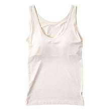 画像をギャラリービューアに読み込む, タンクトップ カップ付き インナー ブラトップ レディース カップ付きタンクトップ 冷感 肌着 M~LL カップ付きインナー 接触冷感 カップ付 タンク 婦人 ベージュ 黒 白 肌色 下着 (在庫限り)