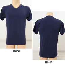 画像をギャラリービューアに読み込む, メンズ インナー 半袖 V首 Tシャツ 冷感 夏 ドライ 速乾 接触冷感 肌着 LL 下着 Vネック インナーシャツ 紳士肌着 男 アンダーウェア クールビズ (在庫限り)