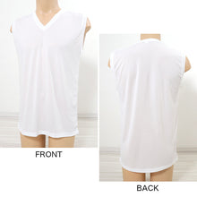 画像をギャラリービューアに読み込む, メンズ インナー サーフシャツ ノースリーブ v首 Vネック メッシュ 冷感 ドライ 肌着 M~LL 速乾 接触冷感 スリーブレス インナーシャツ 紳士肌着 男 下着 アンダーウェア 袖なし タンクトップ ランニングシャツ クールビズ (在庫限り)