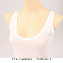 画像をギャラリービューアに読み込む, タンクトップ インナー レディース 冷感 肌着 冷感インナー 綿 M L LL カップなし 接触冷感 婦人 ベージュ 黒 白 肌色 下着