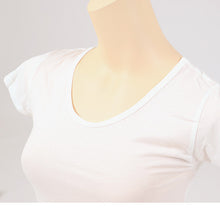 画像をギャラリービューアに読み込む, インナー 半袖 レディース 夏 綿 冷感 フレンチ袖インナー 肌着 冷感インナー M L LL カップなし シャリ感 接触冷感 婦人 ベージュ 黒 白 肌色 女性 下着 2分袖 薄手 UVケア (在庫限り)