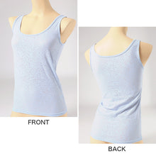 画像をギャラリービューアに読み込む, タンクトップ レディース インナー 冷感 ノースリーブ 接触冷感 肌着 ジャガード M L LL 婦人 黒 白 青 下着 (在庫限り)