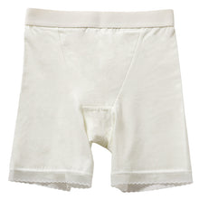 画像をギャラリービューアに読み込む, ボトム ショーツ 3分丈 レディース 綿 レース S M L LL 3L 4L ロングショーツ 三分丈 無地 パンツ コットン 大きいサイズ シンプル ストレッチ インナー 婦人 肌着 パンティ ズボン下 綿混