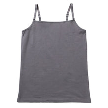 画像をギャラリービューアに読み込む, キャミソール キャミ 綿 インナー レディース S M L LL 3L 4L 女性 下着 肌着 シャツ リラックス 楽 白 黒 ピンク グレー