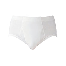 画像をギャラリービューアに読み込む, グンゼ やわらか肌着 天引ブリーフ 前あき 2枚組 S~3L (GUNZE メンズ インナー 下着 紳士 ブリーフ パンツ 綿100% 綿 白 セット)