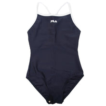 画像をギャラリービューアに読み込む, FILA スクール水着 女子 ワンピース 肩ひもカラータイプ 120cm~170cm (フィラ スクール 水着 女の子 子供 キッズ ジュニア スク水 プール 水泳 学校) (学用品)