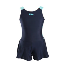 画像をギャラリービューアに読み込む, スクール水着 女の子 キュロット キッズ 水着 子供 FILA 120cm~180cm 女子 水泳 プール 夏 ワンピース シンプル 学校 スイミング 紺 黒 ピンク 水色 白 (在庫限り)