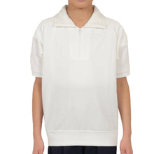 画像をギャラリービューアに読み込む, ファスナー付き半袖シャツ 防汚加工 SS~3L (トンボ TOMBOW 体操服 運動着 トレーニングウェア イージーケア 汚落加工) (取寄せ)