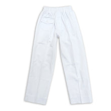 画像をギャラリービューアに読み込む, 体操用 ロングパンツ 白 透けない ツイル素材 120cm~180cm (体操服 体操着 ズボン 長ズボン 小学生 男子 女子 子供 スクール)