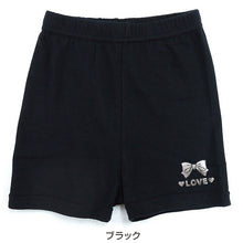 画像をギャラリービューアに読み込む, キッズ レギンス 1分丈 スパッツ 綿100% 100cm~160cm 子供 女の子 オーバーパンツ 一分丈 黒 インナー パンツ ワンポイント ジュニア 女子 下着