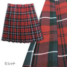 画像をギャラリービューアに読み込む, 制服 スカート チェック 小学生 小学校 女子 プリーツ スクールスカート 120cm~165cm 学生服 女の子 学生 中学生 紺 赤 グレー チェック柄 かわいい 通学 入学