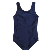 画像をギャラリービューアに読み込む, スクール水着 女子 ワンピース 女の子 110cm~170cm 水着 子供 キッズ 小学生 学校 紫外線 無地 紺 (在庫限り)