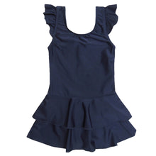 画像をギャラリービューアに読み込む, スクール水着 女子 ワンピース フリル 110cm~170cm (水着 女の子 子供 小学生 学校 紫外線) (在庫限り)