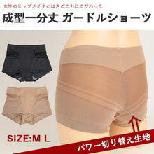 画像をギャラリービューアに読み込む, ガードルショーツ 1分丈 ぽっこりお腹 着圧 補正下着 M・L (下着 お腹 押さえ ショーツ レディース パンツ お腹引き締め ヒップアップ) (在庫限り)