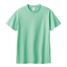 画像をギャラリービューアに読み込む, Tシャツ 半袖 キッズ 男女兼用 5.6オンス 無地 綿100% 丈夫 グリーン系 100~160 (半袖 シャツ tシャツ ジュニア 男の子 女の子 クルーネック 夏) (取寄せ)