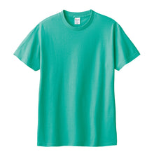 画像をギャラリービューアに読み込む, Tシャツ 半袖 キッズ 男女兼用 5.6オンス 無地 綿100% 丈夫 グリーン系 100~160 (半袖 シャツ tシャツ ジュニア 男の子 女の子 クルーネック 夏) (取寄せ)