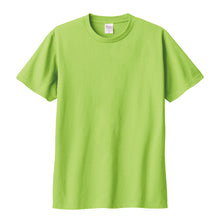 画像をギャラリービューアに読み込む, Tシャツ 半袖 キッズ 男女兼用 5.6オンス 無地 綿100% 丈夫 グリーン系 100~160 (半袖 シャツ tシャツ ジュニア 男の子 女の子 クルーネック 夏) (取寄せ)