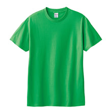 画像をギャラリービューアに読み込む, Tシャツ 半袖 キッズ 男女兼用 5.6オンス 無地 綿100% 丈夫 グリーン系 100~160 (半袖 シャツ tシャツ ジュニア 男の子 女の子 クルーネック 夏) (取寄せ)