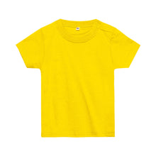 画像をギャラリービューアに読み込む, ベビー キッズ Tシャツ 無地 スナップボタン 80・90 (半袖 シャツ tシャツ キッズ 幼児 男女兼用 男の子 女の子 クルーネック 肩スナップ) (取寄せ)