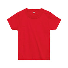 画像をギャラリービューアに読み込む, ベビー キッズ Tシャツ 無地 スナップボタン 80・90 (半袖 シャツ tシャツ キッズ 幼児 男女兼用 男の子 女の子 クルーネック 肩スナップ) (取寄せ)