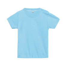 画像をギャラリービューアに読み込む, ベビー キッズ Tシャツ 無地 スナップボタン 80・90 (半袖 シャツ tシャツ キッズ 幼児 男女兼用 男の子 女の子 クルーネック 肩スナップ) (取寄せ)
