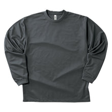 画像をギャラリービューアに読み込む, グリマー ドライtシャツ キッズ ジュニア 長袖 4.4オンス 吸汗速乾 UVカット 無地 ジム ユニフォーム 140/150 (glimmer ながそで 長そで tシャツ 140 150 ボーイズ ガールズ 小学生 紫外線対策) (取寄せ)