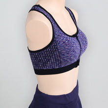 画像をギャラリービューアに読み込む, スポブラ 前開き スポーツブラ ブラジャー フロントファスナー ノンワイヤー M~3L スポーツ ヨガ マラソン ノンワイヤーブラ 着脱しやすい ブラ レディース 下着 インナー 婦人 肌着 夏 部活 家事 (在庫限り)
