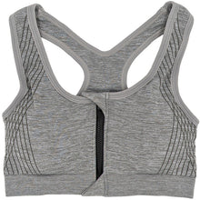 画像をギャラリービューアに読み込む, スポブラ 前開き スポーツブラ ブラジャー フロントファスナー ノンワイヤー M~3L スポーツ ヨガ マラソン ノンワイヤーブラ 着脱しやすい ブラ レディース 下着 インナー 婦人 肌着 夏 部活 家事 (在庫限り)