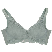 画像をギャラリービューアに読み込む, ノンワイヤーブラ レディース らくちん レース 脇高 幅広ストラップ M~3L ノンワイヤー ブラジャー らくらく 大きいサイズ 大きめ L LL 3L