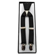 画像をギャラリービューアに読み込む, サスペンダー メンズ 日本製 X型 クロス 21mm (シンプル 無地 スーツ ビジネス 紳士 男性 男女兼用 ブラック ネイビー ブラウン グレー ホワイト)