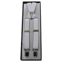 画像をギャラリービューアに読み込む, サスペンダー メンズ 日本製 X型 クロス 21mm (シンプル 無地 スーツ ビジネス 紳士 男性 男女兼用 ブラック ネイビー ブラウン グレー ホワイト)